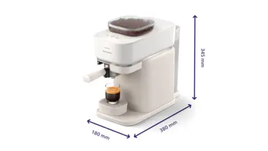 Baristina Espressomaschine - Naturweiß / Mangogelb Siebträger Baristina Espressomaschine - Naturweiß / Mangogelb Siebträger