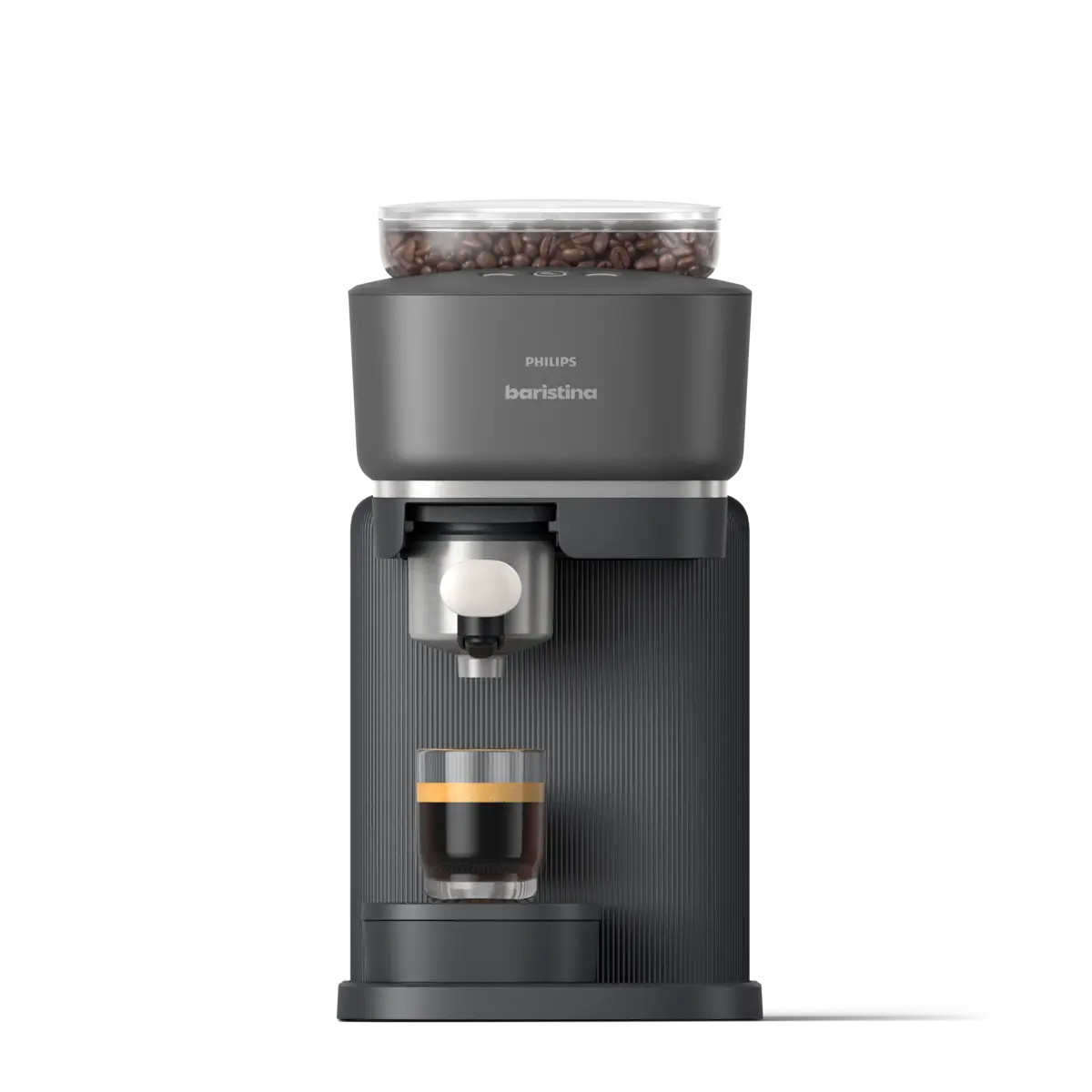 Baristina Espresso Machine - Black / Milky White Portafilter Baristina Espresso Machine - Black / Milky White Portafilter