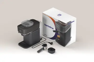Baristina Espressomaschine - Schwarzgrau / Schwarzgrau Siebträger Baristina Espressomaschine - Schwarzgrau / Schwarzgrau Siebträger