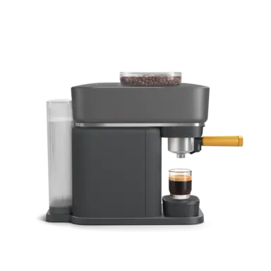 Baristina Espresso Machine - Black / Mango Yellow Portafilter Baristina Espresso Machine - Black / Mango Yellow Portafilter