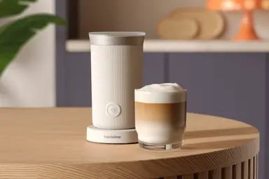 Baristina Espressoapparaat + Melkopschuimer - Melkwit Baristina Espressoapparaat + Melkopschuimer - Melkwit