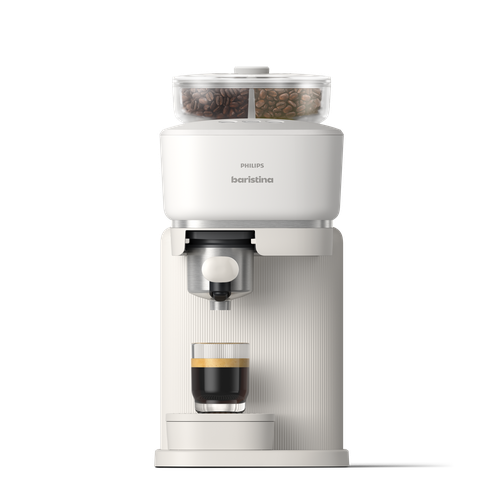 Philips Baristina mit Bean Swap - Milchweiß / Milchweiß Siebträger Philips Baristina mit Bean Swap - Milchweiß / Milchweiß Siebträger