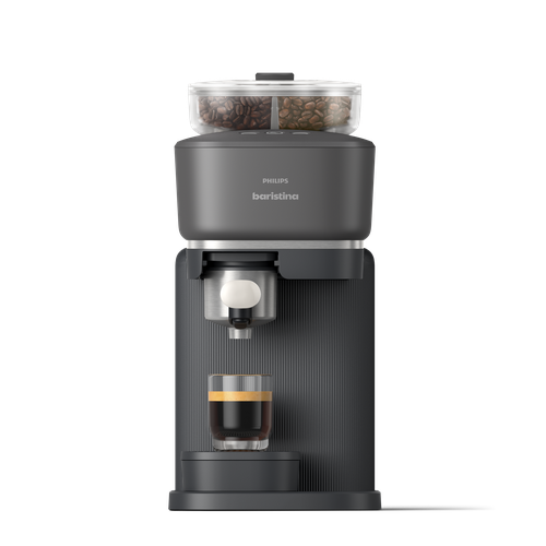 Philips Baristina mit Bean Swap - Schwarz / Milchweiß Siebträger Philips Baristina mit Bean Swap - Schwarz / Milchweiß Siebträger