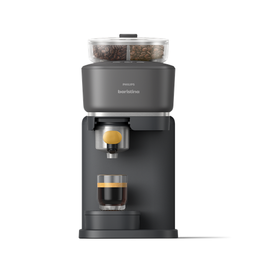 Philips Baristina avec Bean Swap - Noir / Porte-filtre Jaune Mangue Philips Baristina avec Bean Swap - Noir / Porte-filtre Jaune Mangue