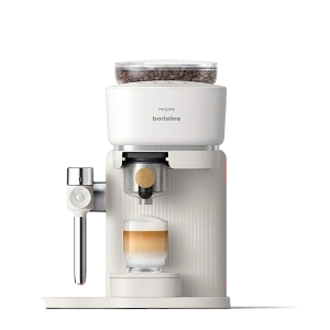 Philips Baristina Latte - Blanc Lacté / Porte-filtre en Frêne Philips Baristina Latte - Blanc Lacté / Porte-filtre en Frêne