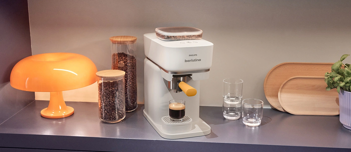 Baristina coffee machine on display. Baristina coffee machine on display.